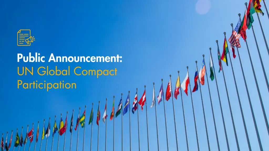 JASBEL Group UN Global Compact membership announcement ceremony